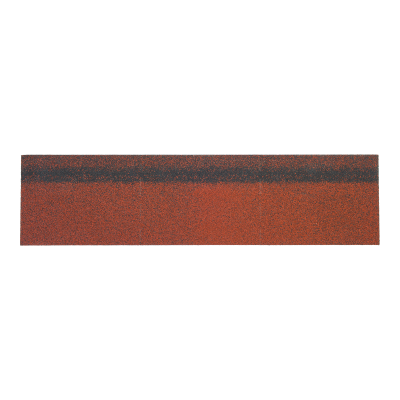 Коньково-карнизная черепица ТЕХНОНИКОЛЬ Красный 253х1003 мм (20 гонтов, 20 пог.м, 5 кв.м) - 1